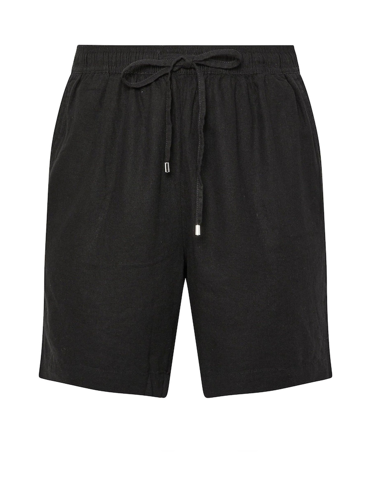 Evans Linen Rich Black Shorts - Image 10 of 10