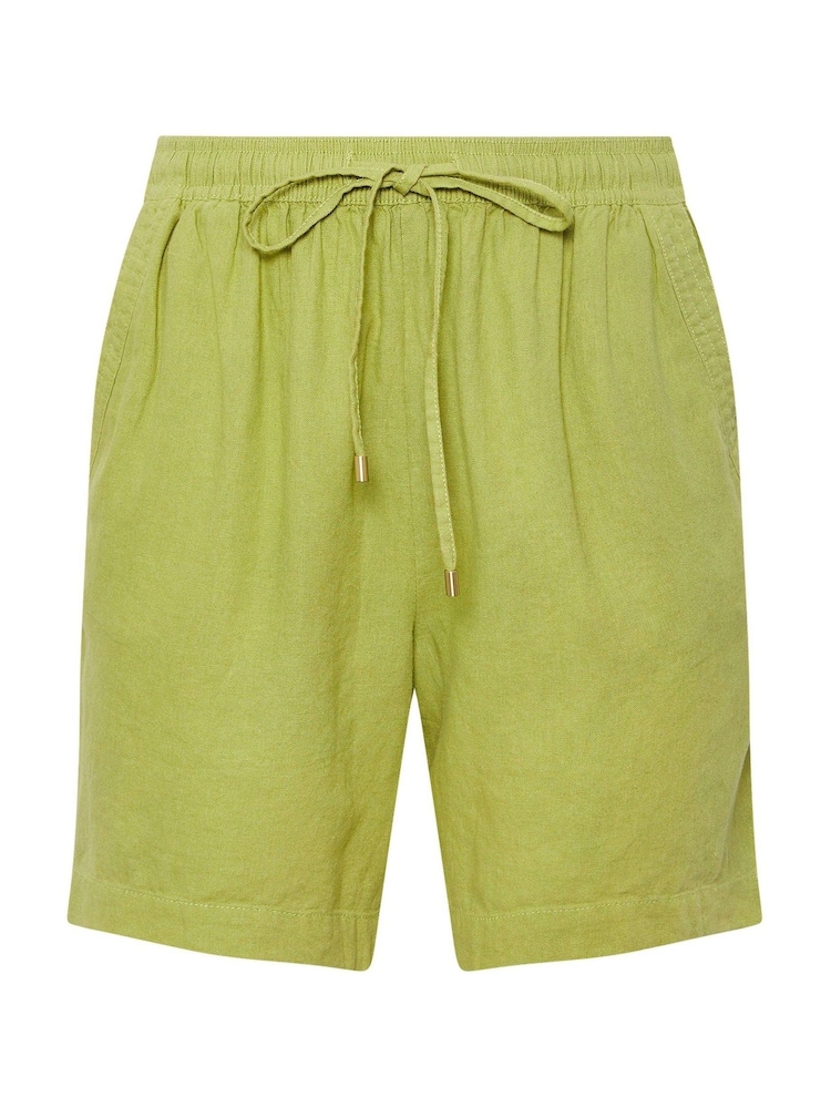 Evans Linen Rich Black Shorts - Image 6 of 6 Evans Linen Rich Black Shorts - Image 6 of 6