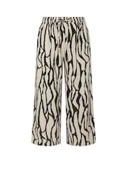 Evans Wide Leg Linen Rich White Trousers - Image 2 of 4