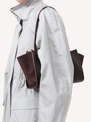 St Agni Brown Slim Wonton Tote - Image 3 of 5