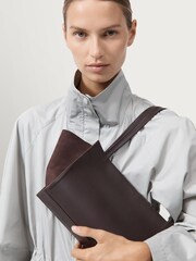 St Agni Brown Slim Wonton Tote - Image 6 of 6