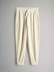 The Set Cream 2 Pack Soft Rib Crew Neck Sweatshirt and Cuffed Joggers Lounge Set - Image 3 of 5