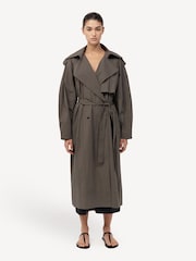 St Agni Green Relaxed Trench Coat - Image 3 of 6