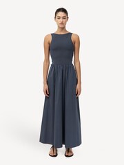 St Agni Grey Bateau Cut Out Dress - Image 4 of 6