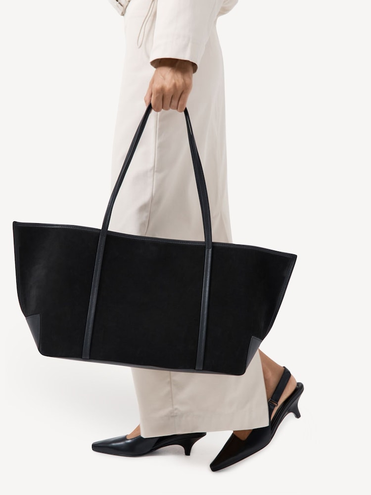 St Agni Black Bateau Tote - Image 1 of 6