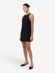St Agni Black Cut Away Shift Dress - Image 3 of 5