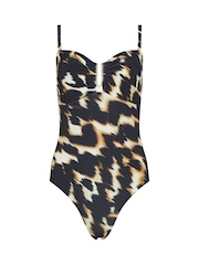 Star by Julien MacDonald Black Printed Swimsuit - Image 1 of 2