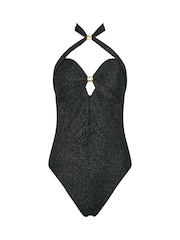 Star by Julien MacDonald Black Metallic Swimsuit - Image 4 of 5