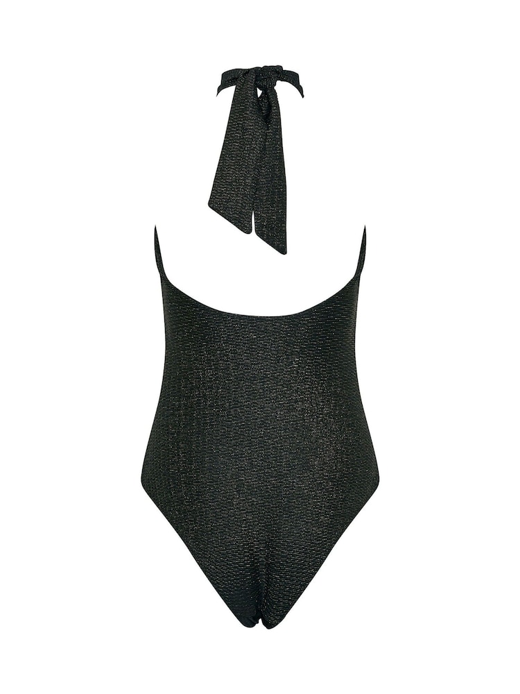 Star by Julien MacDonald Black Metallic Swimsuit - Image 5 of 5