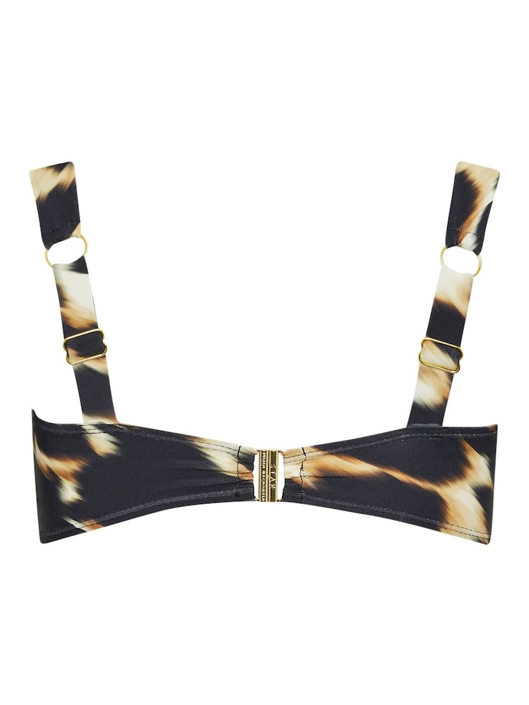 Star by Julien MacDonald Black Printed Bikini Top - Image 3 of 3