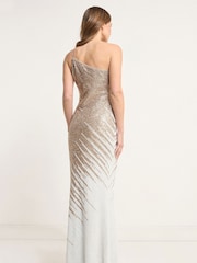 Star by Julien MacDonald Natural Maxi Sequin Dress - Image 3 of 4