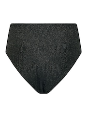 Star by Julien MacDonald Black Metallic Bikini Bottoms - Image 3 of 3