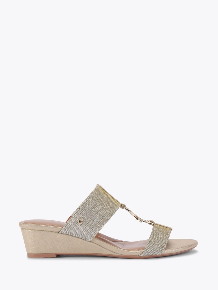 Gold - Carvela Comfort Krypton Weave Wedge Sandals - Bild 1 von 4 Gold - Carvela Comfort Krypton Weave Wedge Sandals - Bild 1 von 4