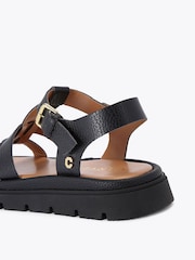 Carvela Comfort Pavilion T-Bar Black Sandals - Image 3 of 4