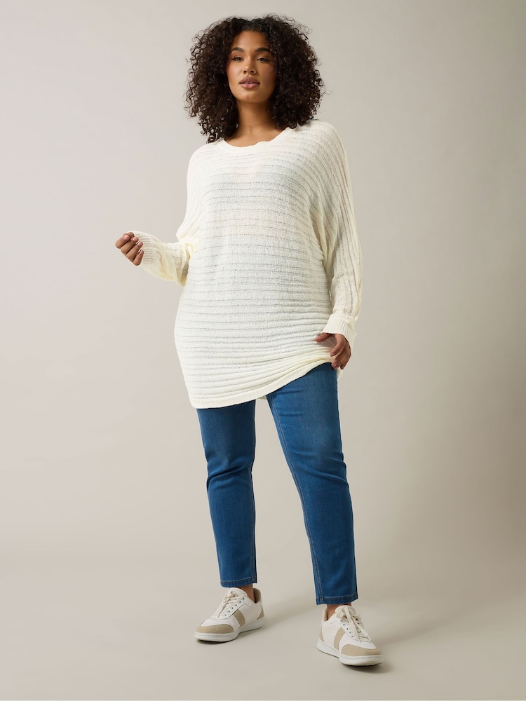 Evans Blue Batwing Jumper - Image 1 of 5