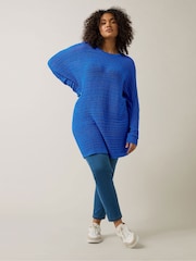 Evans Blue Batwing Jumper - Image 2 of 5