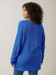 Evans Blue Batwing Jumper - Image 3 of 5