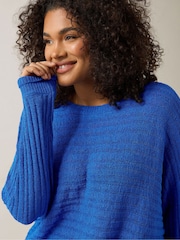 Evans Blue Batwing Jumper - Image 4 of 5