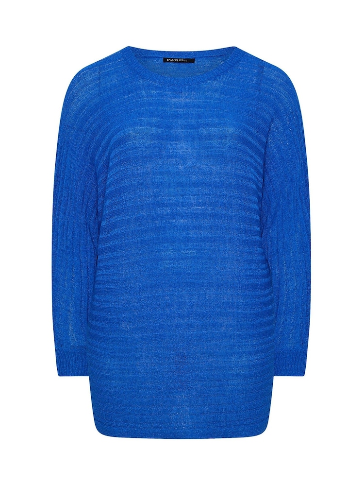 Evans Blue Batwing Jumper - Image 5 of 5