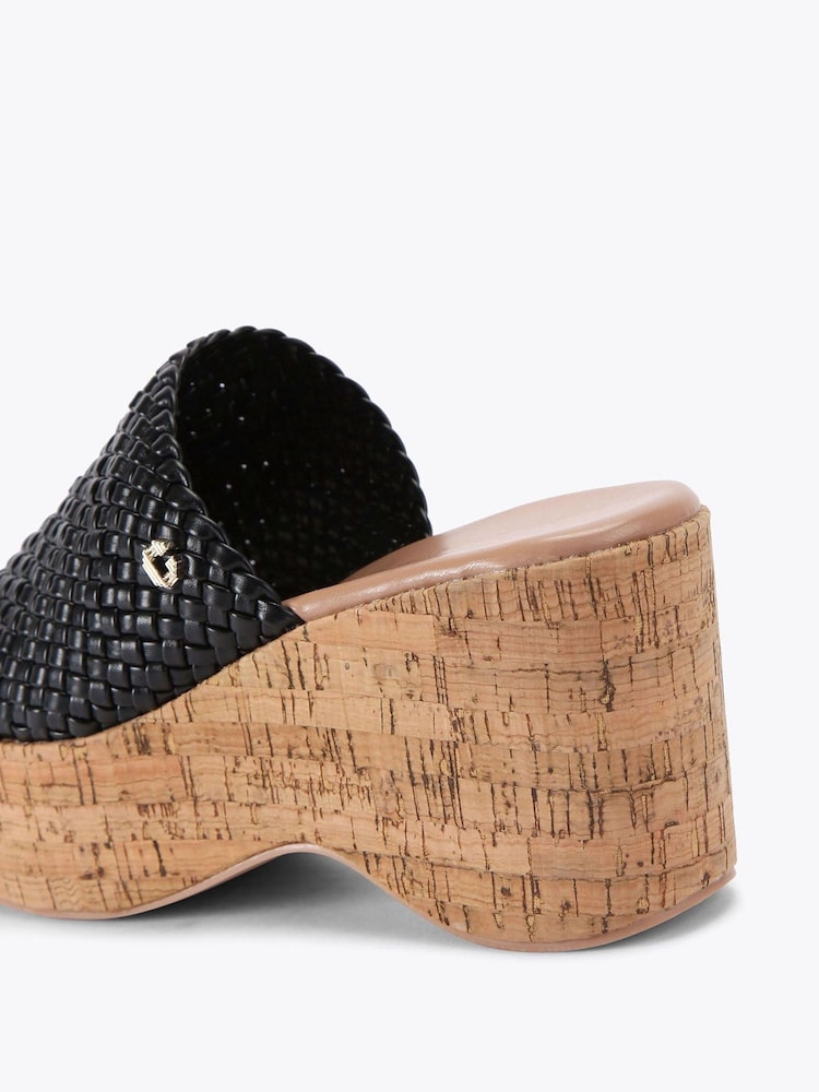 Schwarz - Carvela Comfort Krypton Weave Wedge Sandals - Bild 2 von 3