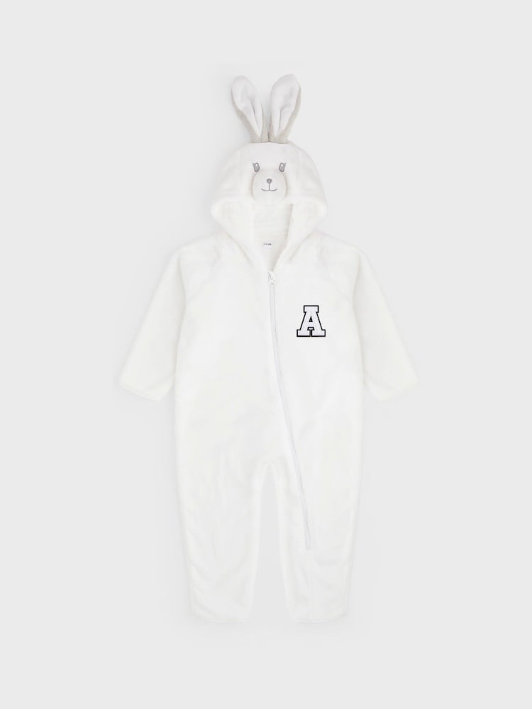 Personalised Baby/Toddler Bunny All-In-One by Alphabet - Image 1 of 4