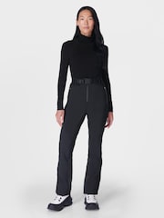 Sweaty Betty Black Modal Dot High Neck Jacquard Base Layer Top - Image 4 of 8