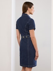 Star by Julien MacDonald Blue Denim Eyelet Dress - Image 4 of 5