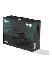 Swan Black 15 Plate Dish Rack with Removable Cutlery Holder - Image 9 of 10
