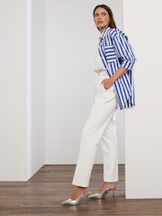Star by Julien MacDonald White Zip Detail Tapered Trousers - Image 1 of 5