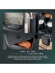 Swan Black Collapsible Dish Rack with Removable Drip Tray - Image 10 of 10