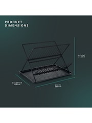 Swan Black Collapsible Dish Rack with Removable Drip Tray - Image 7 of 10