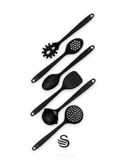 Swan 6 Piece Black Stealth Kitchen Tool Set - Image 2 of 9