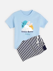 Personalised Toddlers Sleepy Bunny Pyjamas by Dollymix - Image 1 of 4
