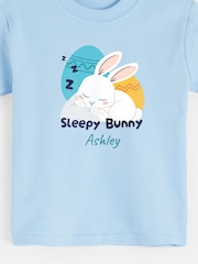 Personalised Toddlers Sleepy Bunny Pyjamas by Dollymix - Image 2 of 4