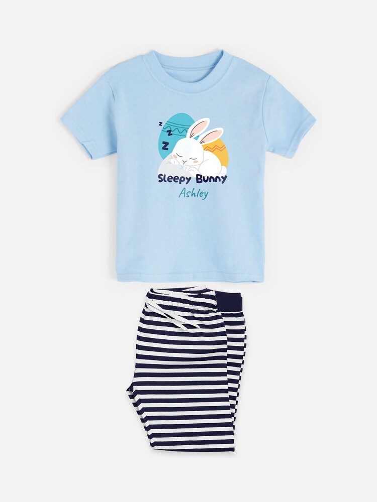Personalised Toddlers Sleepy Bunny Pyjamas by Dollymix - Image 4 of 4