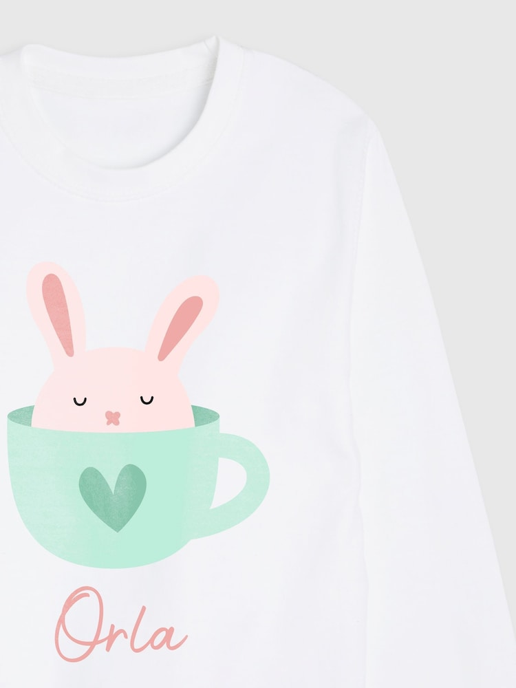 Personalised Kids Bunny Sweatshirt by Dollymix - Image 2 of 4
