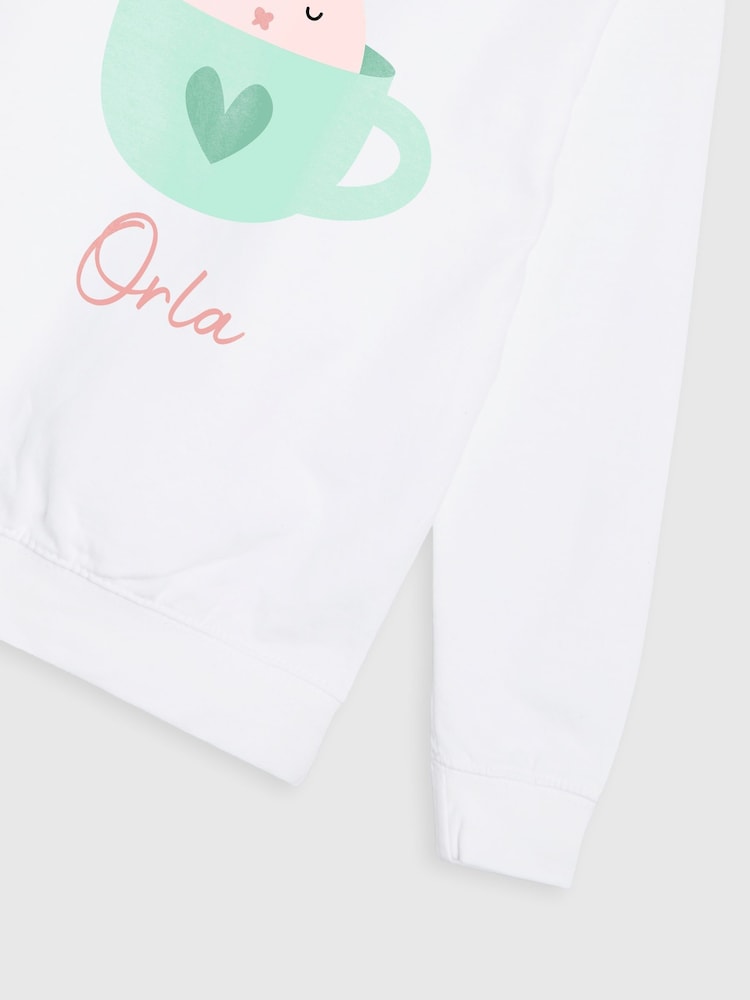 Personalised Kids Bunny Sweatshirt by Dollymix - Image 4 of 4