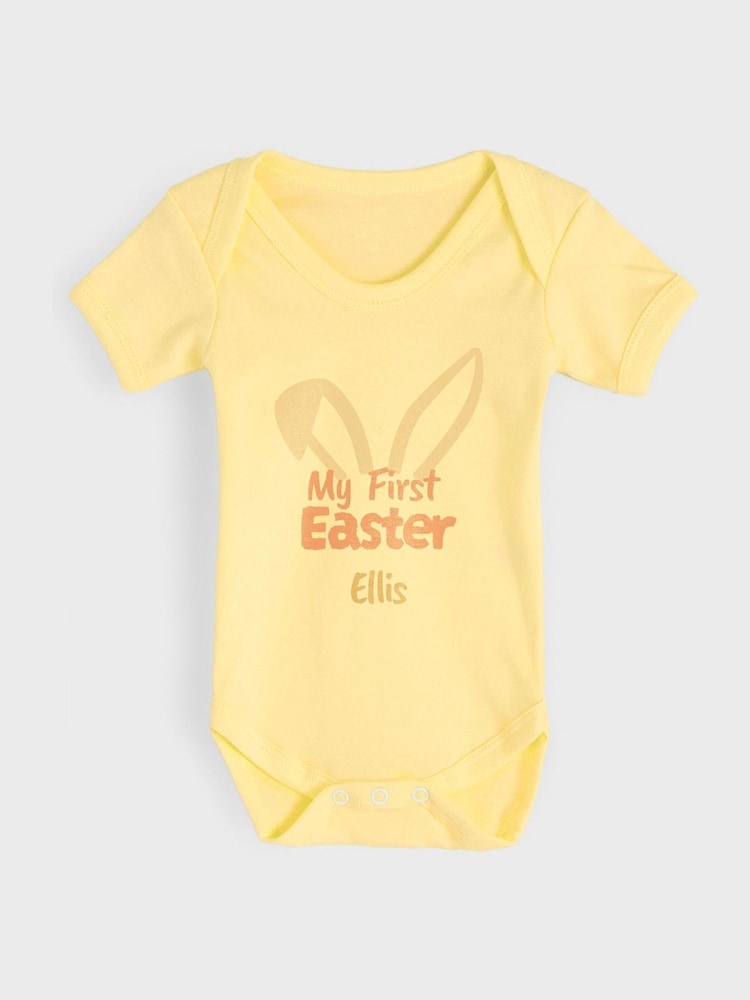 Personalised My First Easter 100% Cotton Bodysuit by Dollymix - Image 1 of 4