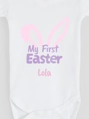 Personalised My First Easter 100% Cotton Bodysuit by Dollymix - Image 2 of 4