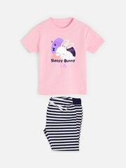 Personalised Toddlers Sleepy Bunny Pyjamas by Dollymix - Image 3 of 4
