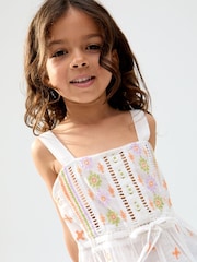 Raffya Cream Penny 100% Cotton Vest - Image 4 of 5