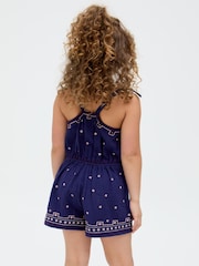 Raffya Blue Sailor 100% Cotton  Playsuit - Image 2 of 4