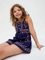 Raffya Blue Sailor 100% Cotton  Playsuit - Image 4 of 4