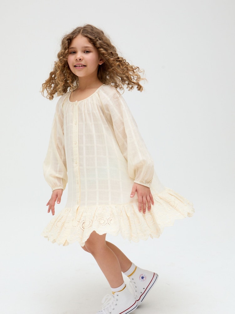 Raffya Olivia Window Payne Check 100% Cotton Dress - Imagen 5 de 5