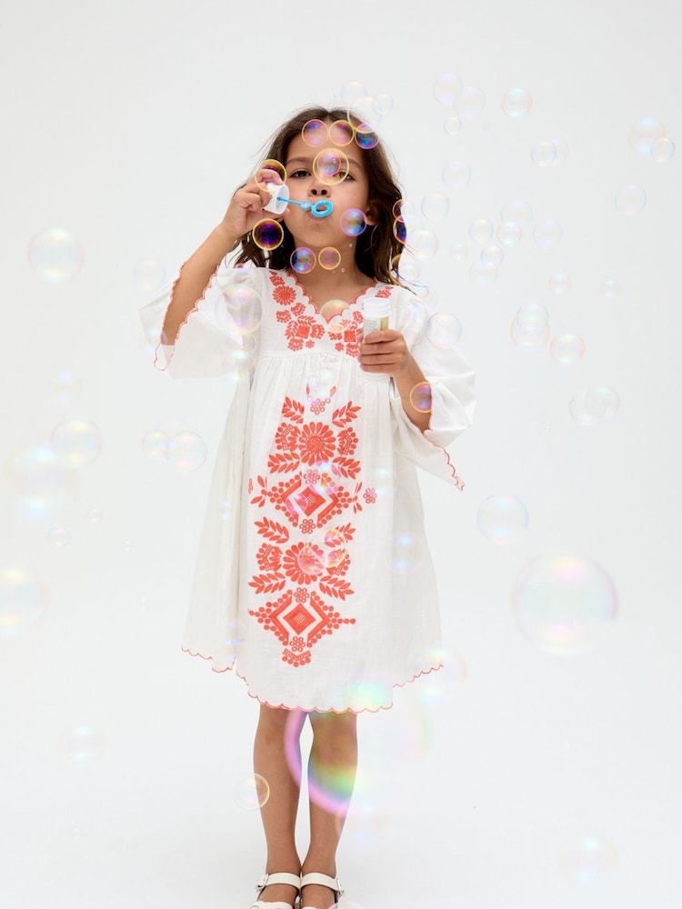 Raffya Cream Arrabella Mini Dress - Image 1 of 6