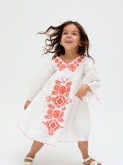 Raffya Cream Arrabella Mini Dress - Image 3 of 6