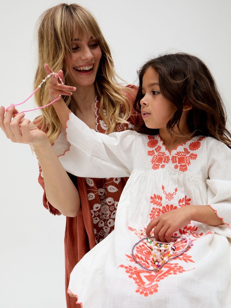 Raffya Cream Arrabella Mini Dress - Image 6 of 6