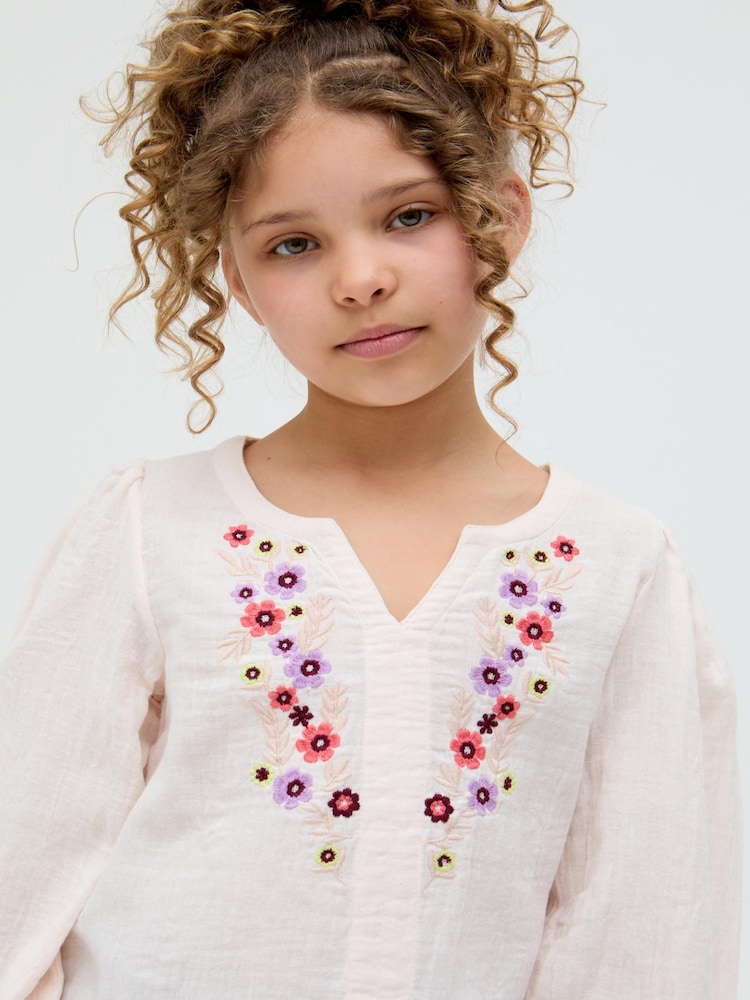 Raffya Cream Dina 100% Cotton Blouse - Image 5 of 5