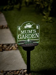 Personalised Solar Powered “Wheelbarrow” Garden Sign by Loveabode - Image 1 of 4