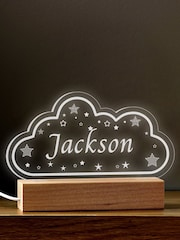 Personalised Cloud Shape & Stars in Night Light by Loveabode - Image 3 of 4